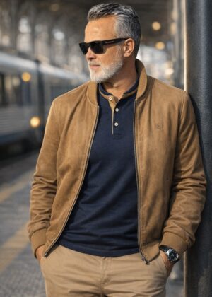 CASACO TECIDO TIPO PELE