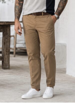 CALÇA SARJA CASTANHO