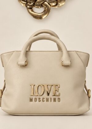 MALA BEGE LOVE MOSCHINO