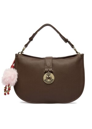 MALA CASTANHO LOVE MOSCHINO